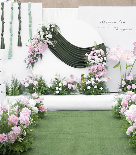 岳池伏龙镇农村粉色婚礼