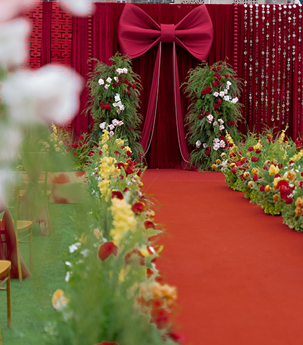 罗渡镇室外红色蝴蝶结